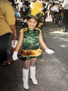 Student in costume in Honduras.