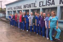 group shot at hospital